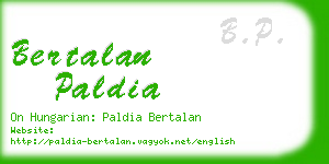 bertalan paldia business card